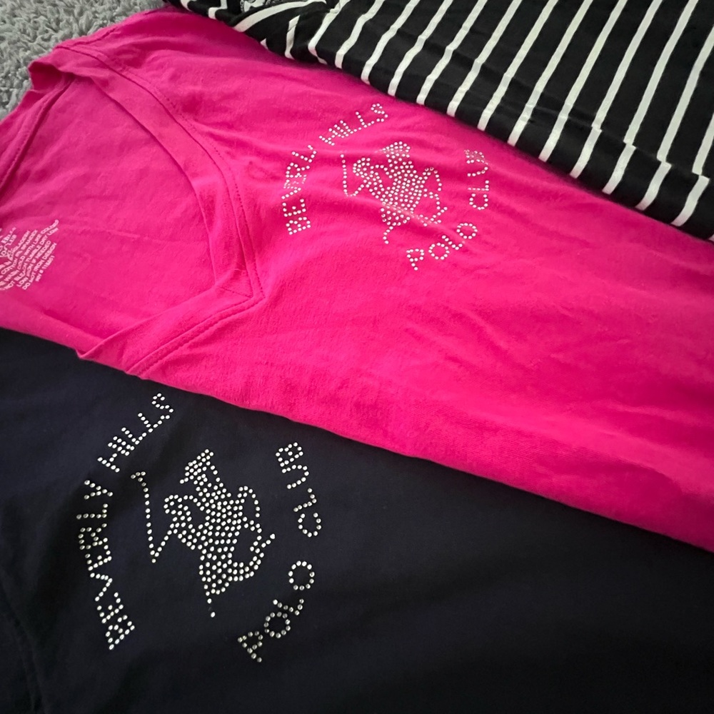 3 polo t-shirts 🔵⚫️👚